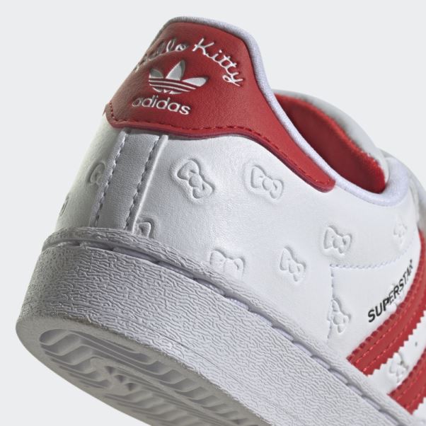 Bonjour Kitty Superstar Chaussures Adidas Blanc