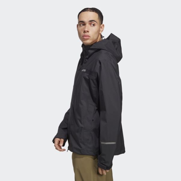 Veste De Pluie 2,5 Couches Adidas Terrex Multi Rain.rdy Noir