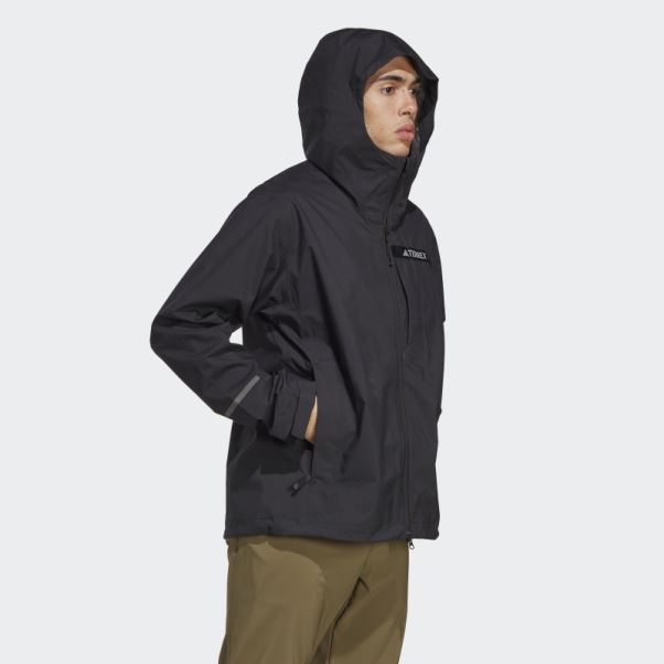 Veste De Pluie 2,5 Couches Adidas Terrex Multi Rain.rdy Noir