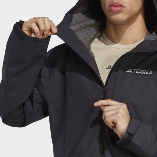 Veste De Pluie 2,5 Couches Adidas Terrex Multi Rain.rdy Noir