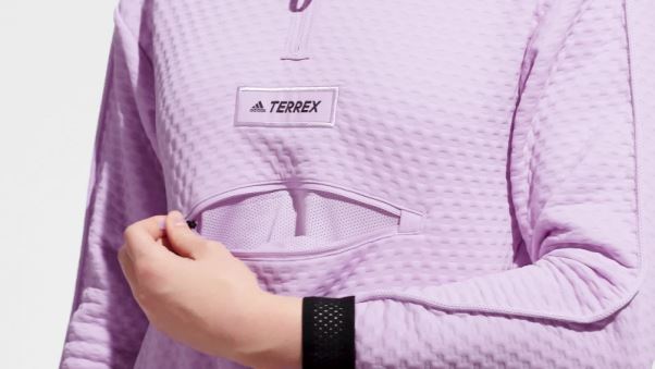 Polaire Adidas Terrex Randonnée 1/2 Zip Lilas