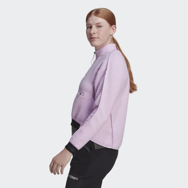 Polaire Adidas Terrex Randonnée 1/2 Zip Lilas