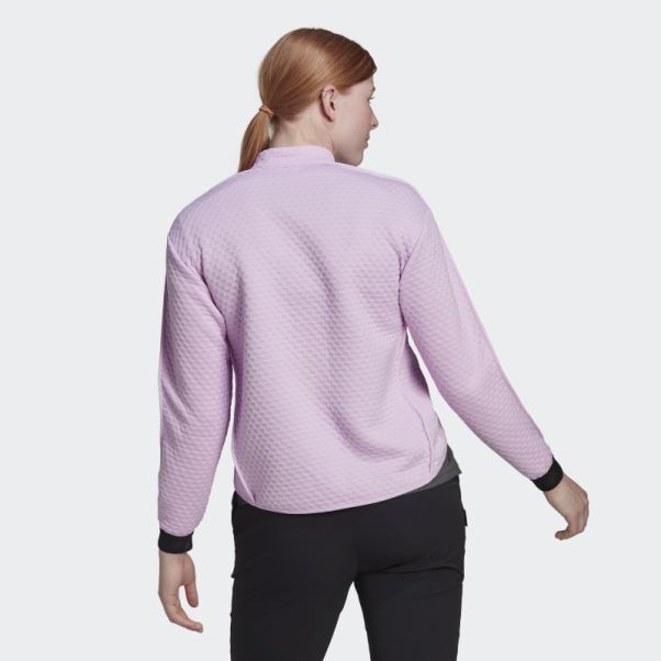 Polaire Adidas Terrex Randonnée 1/2 Zip Lilas