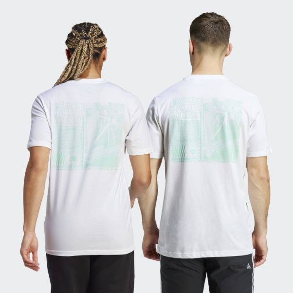 T-shirt Graphique Adidas Cycling (neutre) Blanc