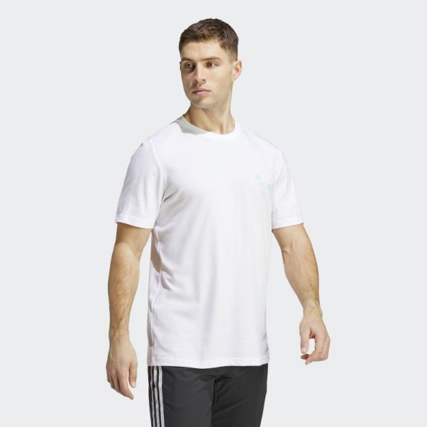 T-shirt Graphique Adidas Cycling (neutre) Blanc