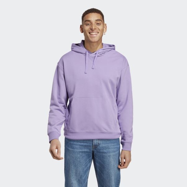 Sweat à Capuche Adidas All Szn French Terry Violet