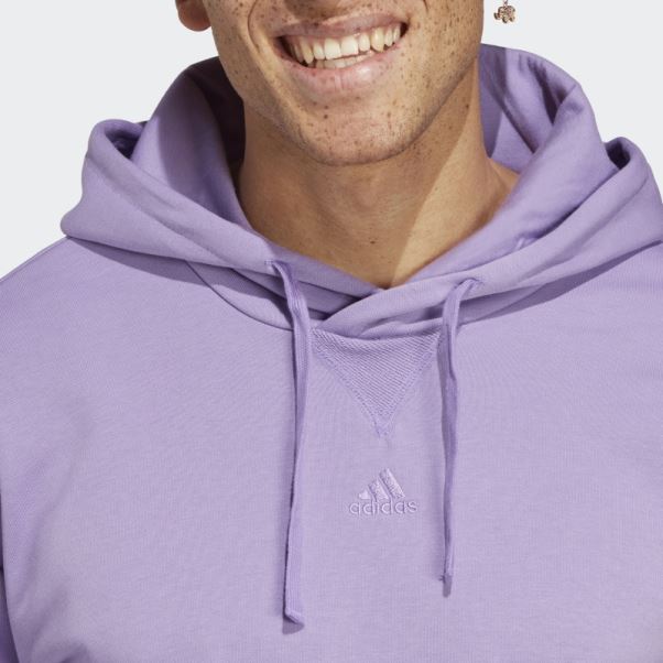Sweat à Capuche Adidas All Szn French Terry Violet