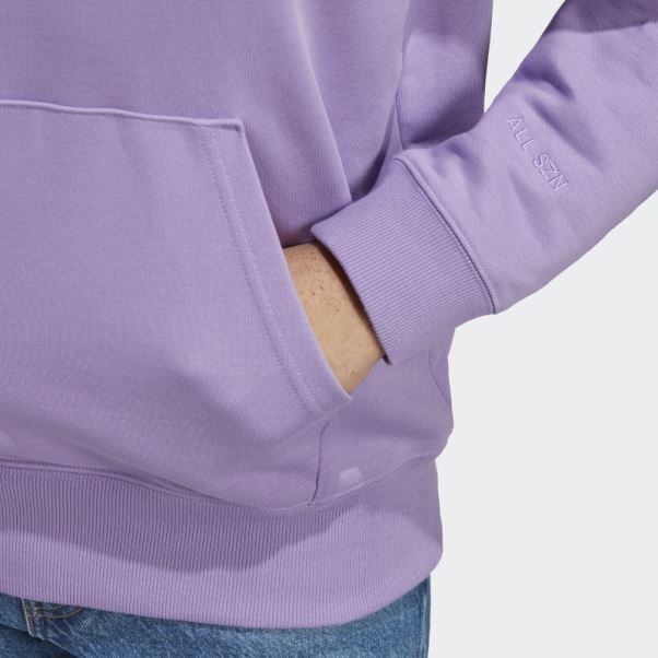 Sweat à Capuche Adidas All Szn French Terry Violet