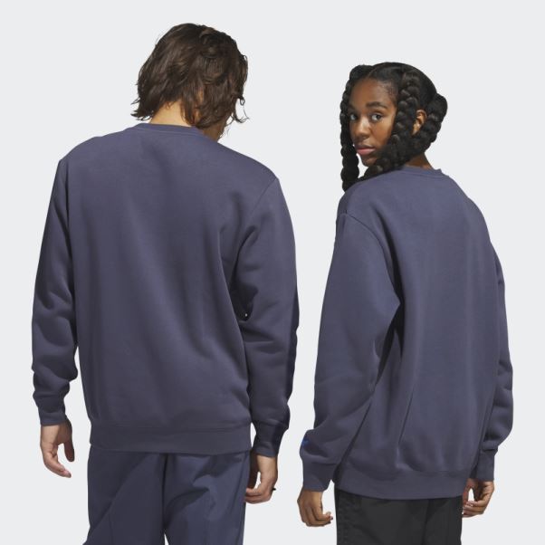 Sweat Ras Du Cou Graphique Shmoofoil Adidas Bleu Marine