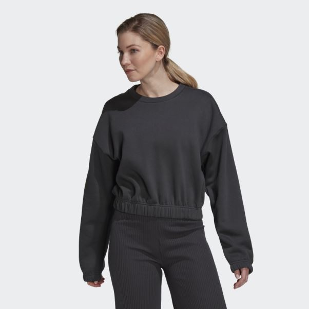 Sweat-shirt Ample Adidas Carbon Studio Lounge