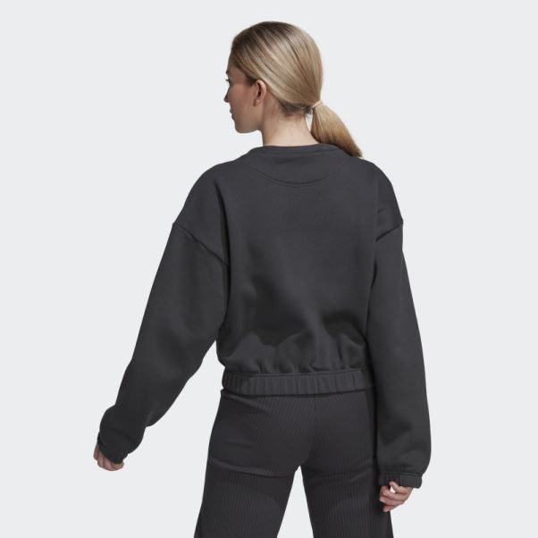 Sweat-shirt Ample Adidas Carbon Studio Lounge