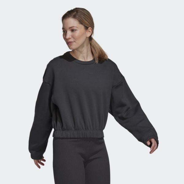 Sweat-shirt Ample Adidas Carbon Studio Lounge