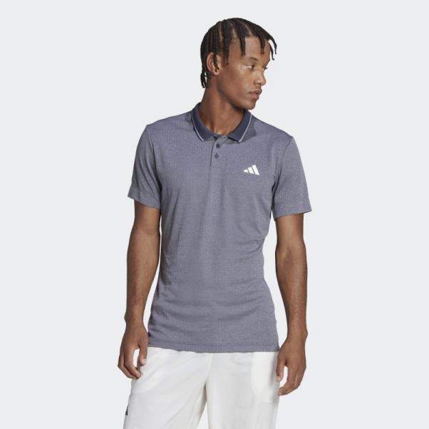 Polo Adidas Tennis Freelift Bleu Marine