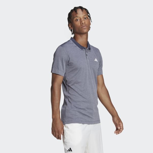 Polo Adidas Tennis Freelift Bleu Marine