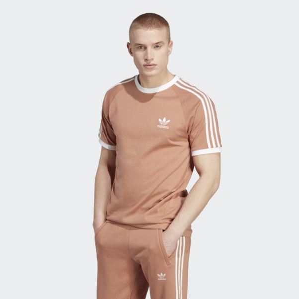 T-shirt à 3 Bandes Adicolor Classics Terre Battue Adidas
