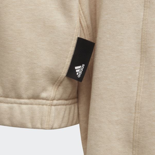 Studio Lounge Teinture Botanique Sweat équipage Sport Botanique Beige Mel Adidas