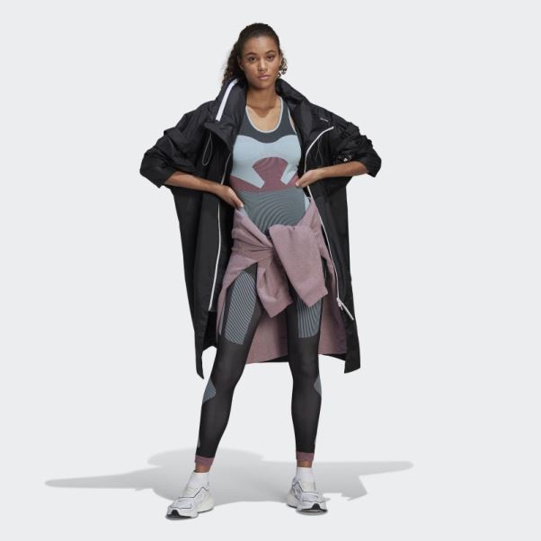 Adidas By Stella Mccartney Truestrength Yoga Knit Débardeur Bleu Arctique