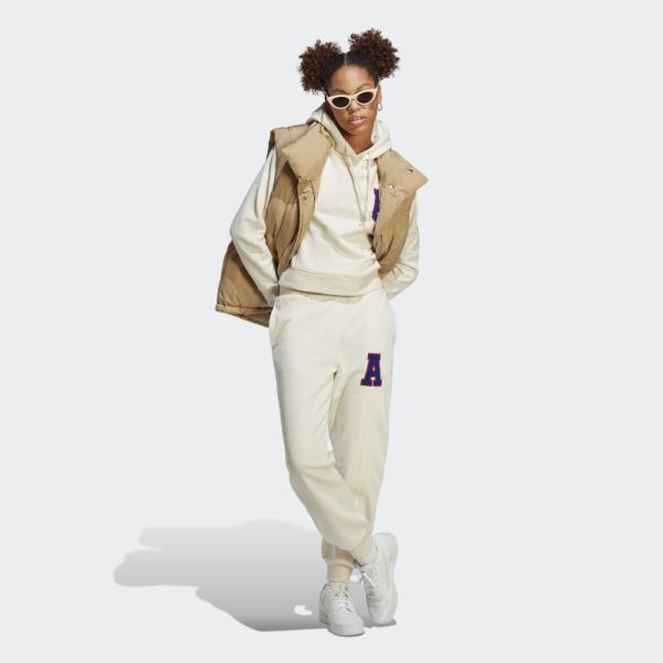 Adidas Sweat à Capuche Mel Originals Petit Logo Blanc