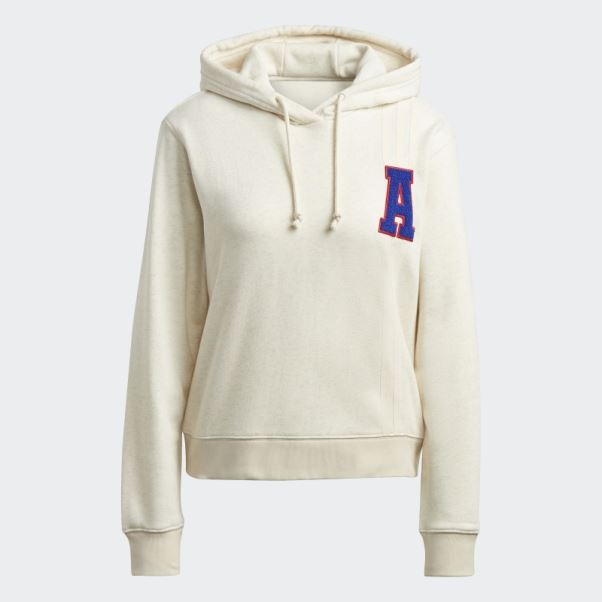 Adidas Sweat à Capuche Mel Originals Petit Logo Blanc