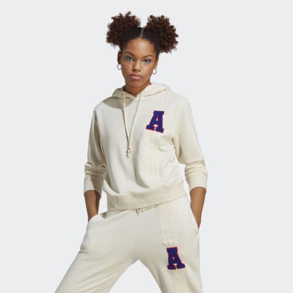 Originals Sweat à Capuche Avec Petit Logo Adidas White Mel