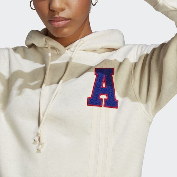 Originals Sweat à Capuche Avec Petit Logo Adidas White Mel
