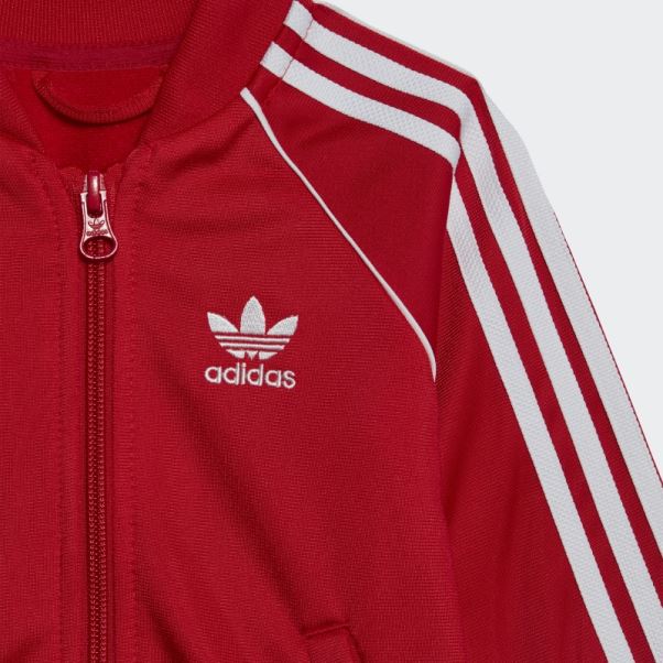 Survetement Adicolor Sst écarlate Adidas