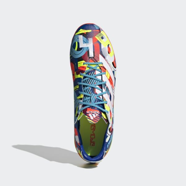 Crampons De Football Pour Terrain Ferme Gamemode Cyan Adidas