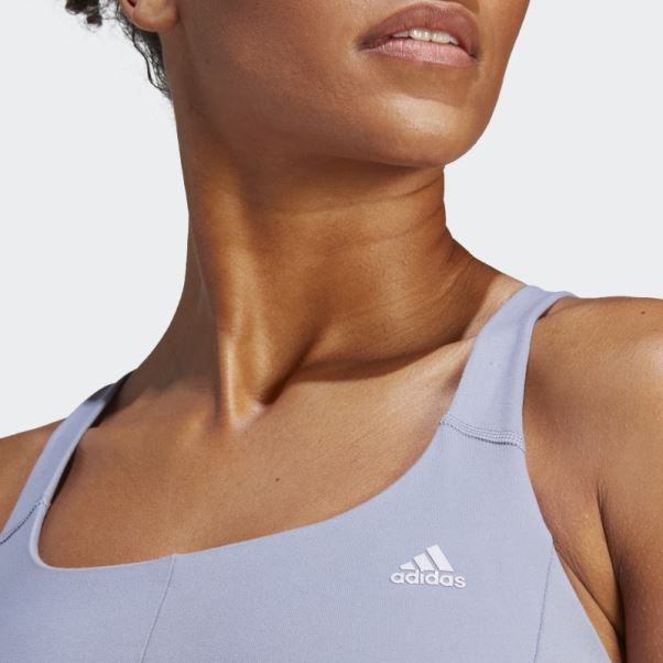 Soutien-gorge à Maintien Moyen Coreflow Violet Argenté Adidas