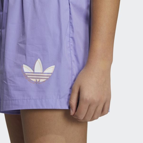 Short Streetball Adidas Violet Clair