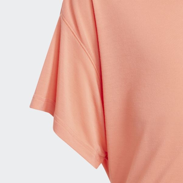 Adidas Yoga Aeroready Loose Tee Corail