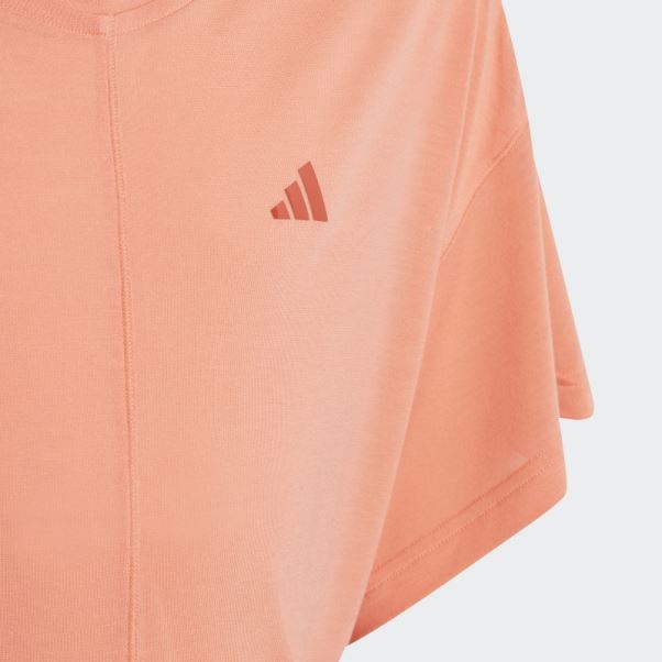 Adidas Yoga Aeroready Loose Tee Corail