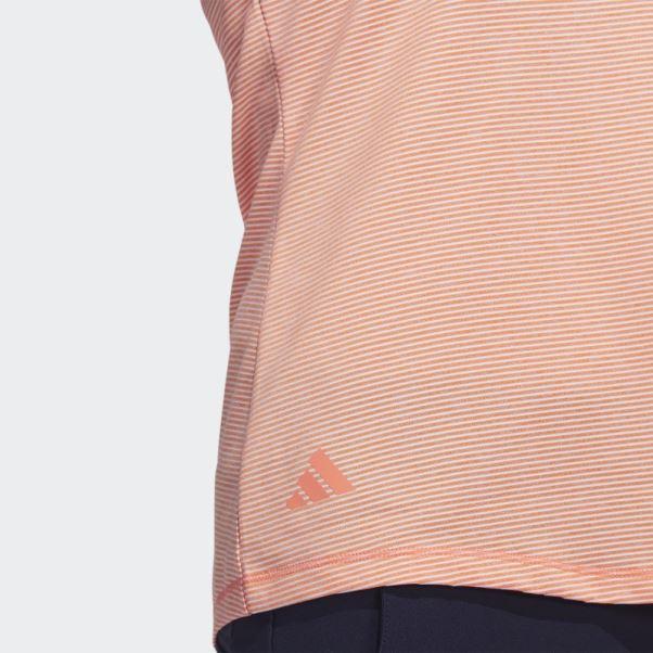 Polo De Golf Sans Manches Ottoman Bicolore Corail Adidas