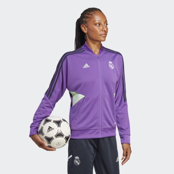 Real Madrid Condivo 22 Survetement D'entrainement Violet Adidas