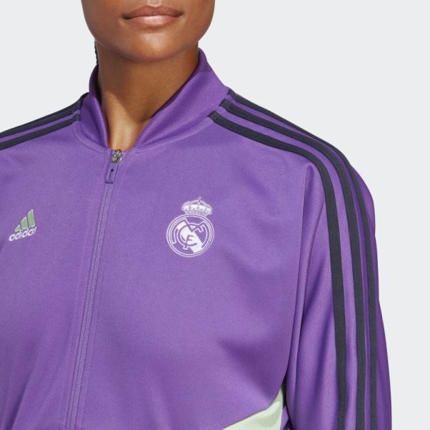Real Madrid Condivo 22 Survetement D'entrainement Violet Adidas