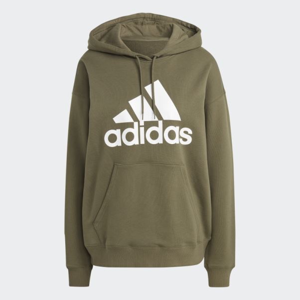 Sweat à Capuche Oversize En Molleton à Gros Logo Olive Adidas Adidas