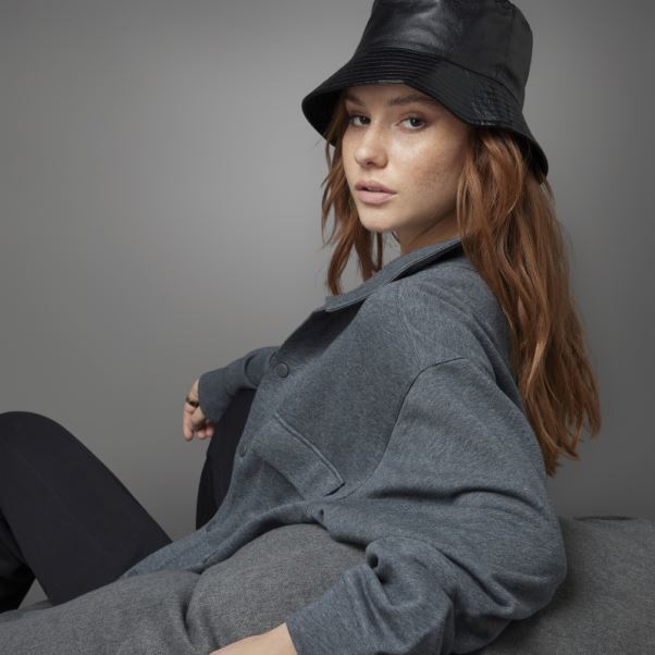 Veste Saint Valentin Adidas Gris Foncé Chiné