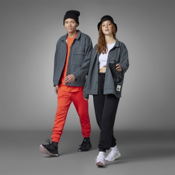 Veste Saint Valentin Adidas Gris Foncé Chiné