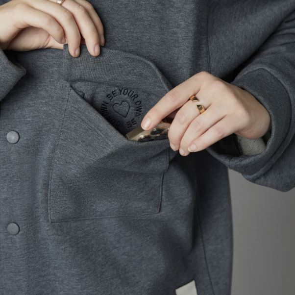 Veste Saint Valentin Adidas Gris Foncé Chiné