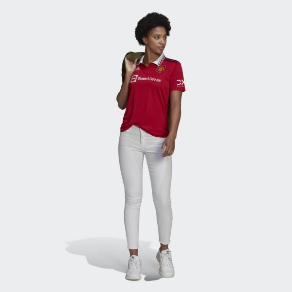 Maillot Domicile Adidas Manchester United 22/23 Rouge Real Mode