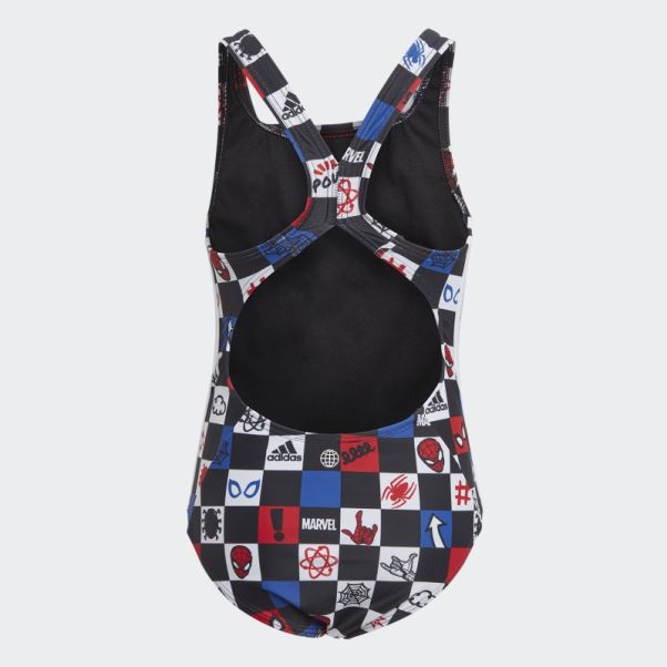 Adidas X Marvel's Spider-man Maillot De Bain Mode Blanc