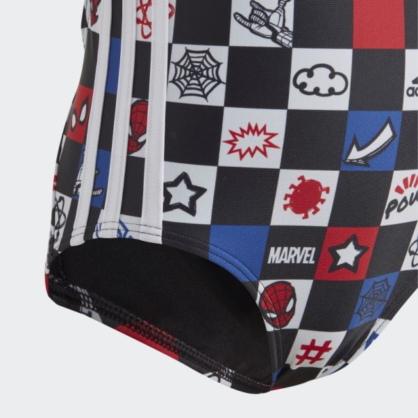 Adidas X Marvel's Spider-man Maillot De Bain Mode Blanc