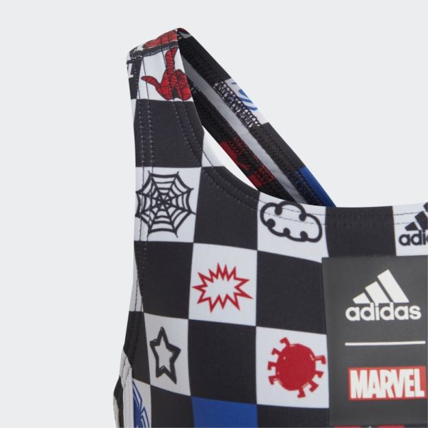 Adidas X Marvel's Spider-man Maillot De Bain Mode Blanc