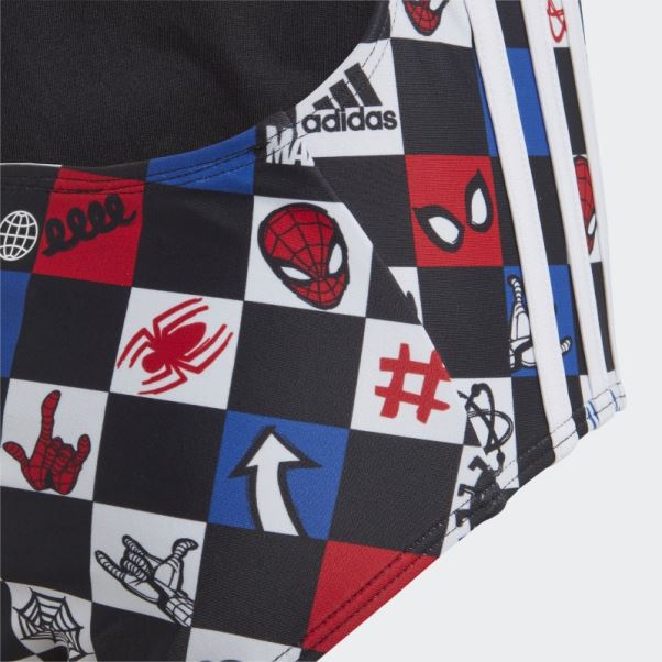 Adidas X Marvel's Spider-man Maillot De Bain Mode Blanc