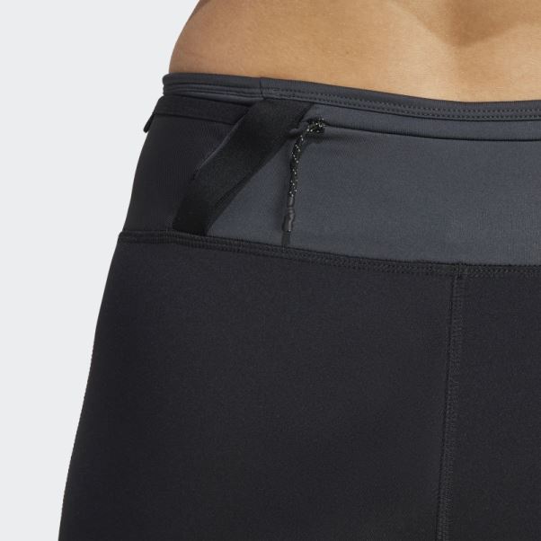 Leggings De Trail Running Terrex Agravic Adidas Carbone