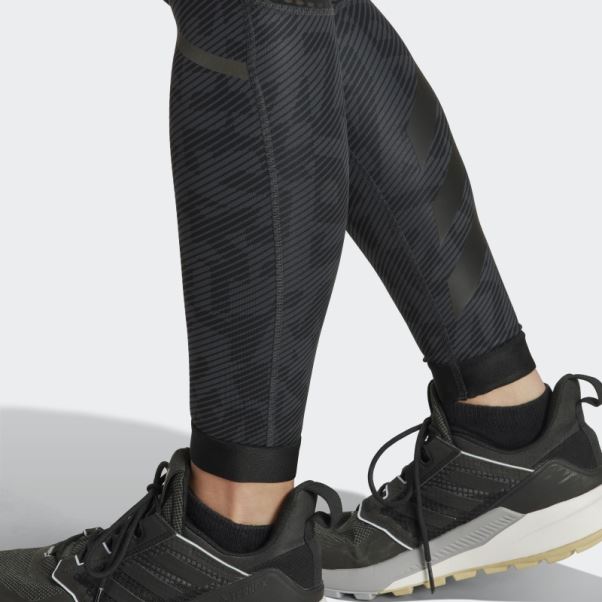 Leggings De Trail Running Terrex Agravic Adidas Carbone