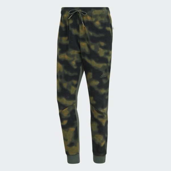 Pantalon Adidas Orbit Green Polar Fleece Nature Print