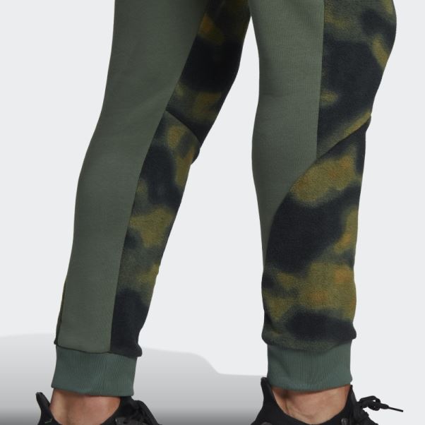 Pantalon Adidas Orbit Green Polar Fleece Nature Print