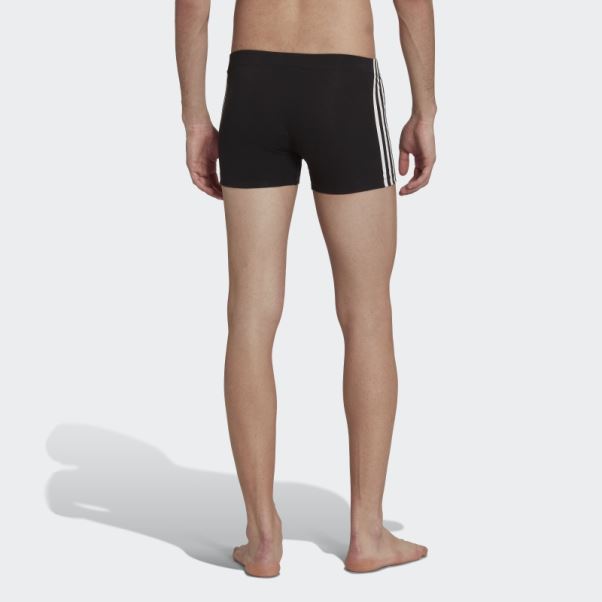 Slip Noir Adidas Comfort Flex En Coton à 3 Bandes (3 Paires)