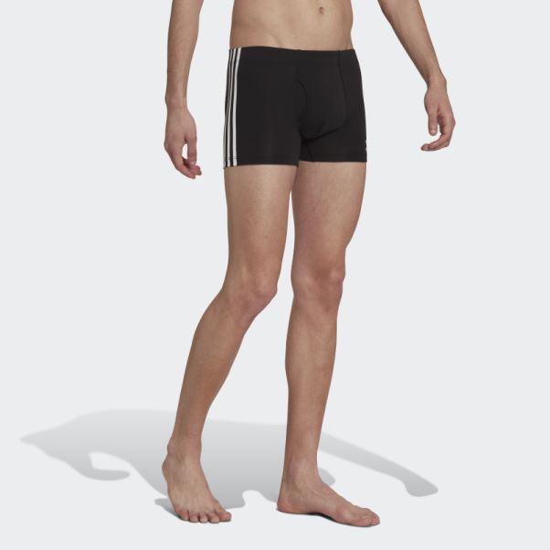 Slip Noir Adidas Comfort Flex En Coton à 3 Bandes (3 Paires)