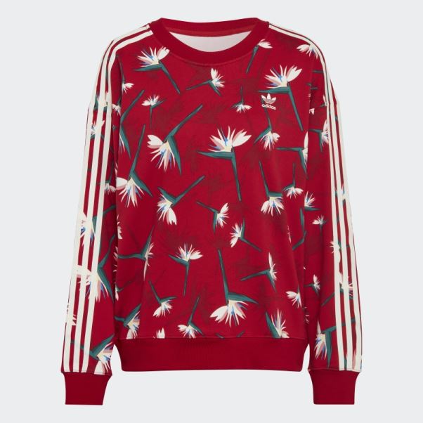 Pull Thebe Magugu Crew Adidas Rouge